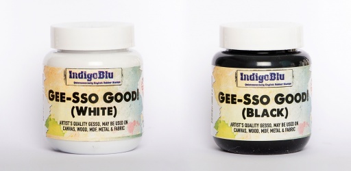 IndigoBlu Gee-Sso Good Gesso White 120ml & Black 120ml